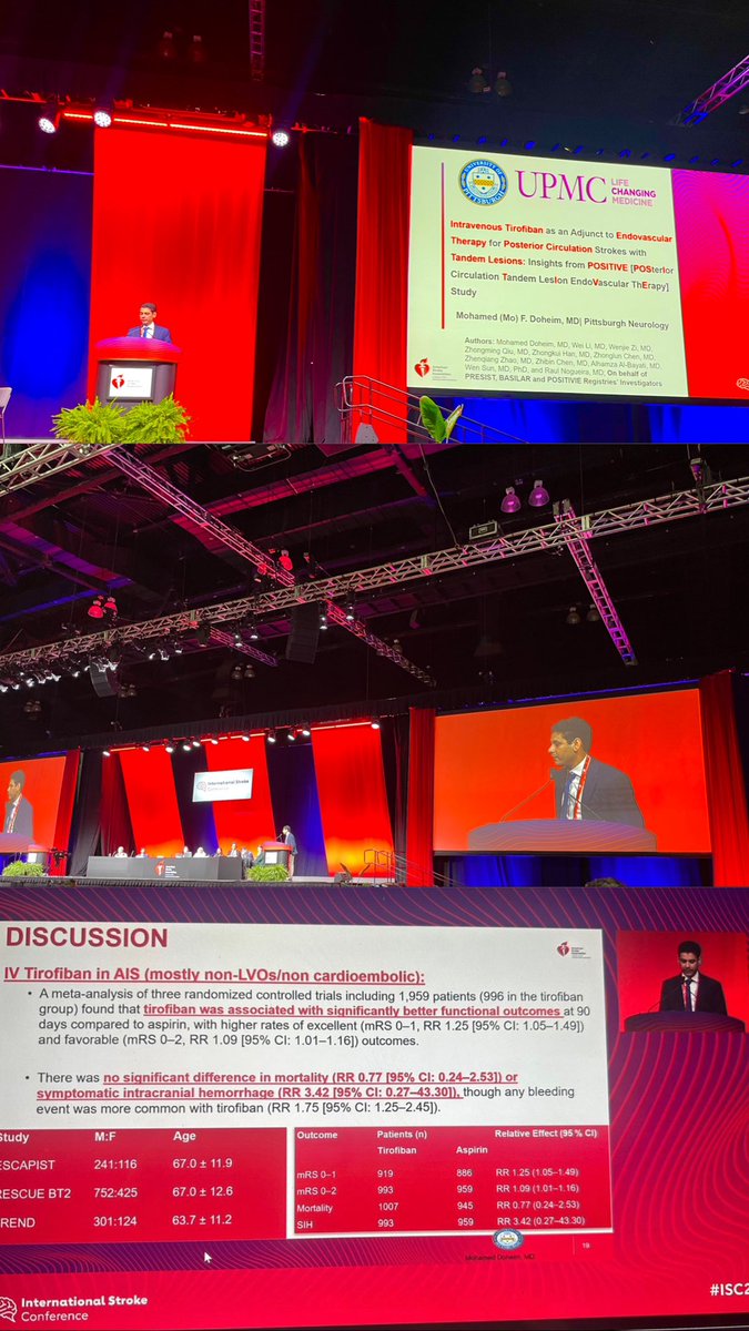fahmy_doheim's tweet photo. Excited to share new insights from the POSITIVE study on long-term outcomes of IV Tirofiban+EVT in posterior circulation tandem lesions at #ISC2025 @HeartAssocMN @StrokeAHA_ASA! 

Can’t be more grateful to my mentor @RaulNogueiraMD, my collaborators and our team @PittStroke! https://t.co/PM9HpgYGTU