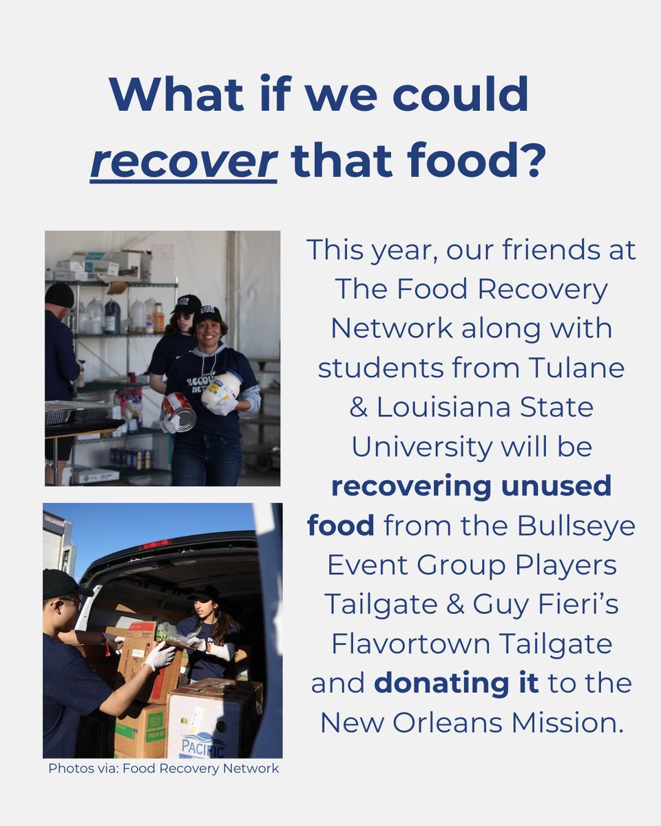 foodtank's tweet photo. Food waste recovery is OUR Super Bowl 🏈🏟️
#NFLGreen https://t.co/ZhDnRtn1cL