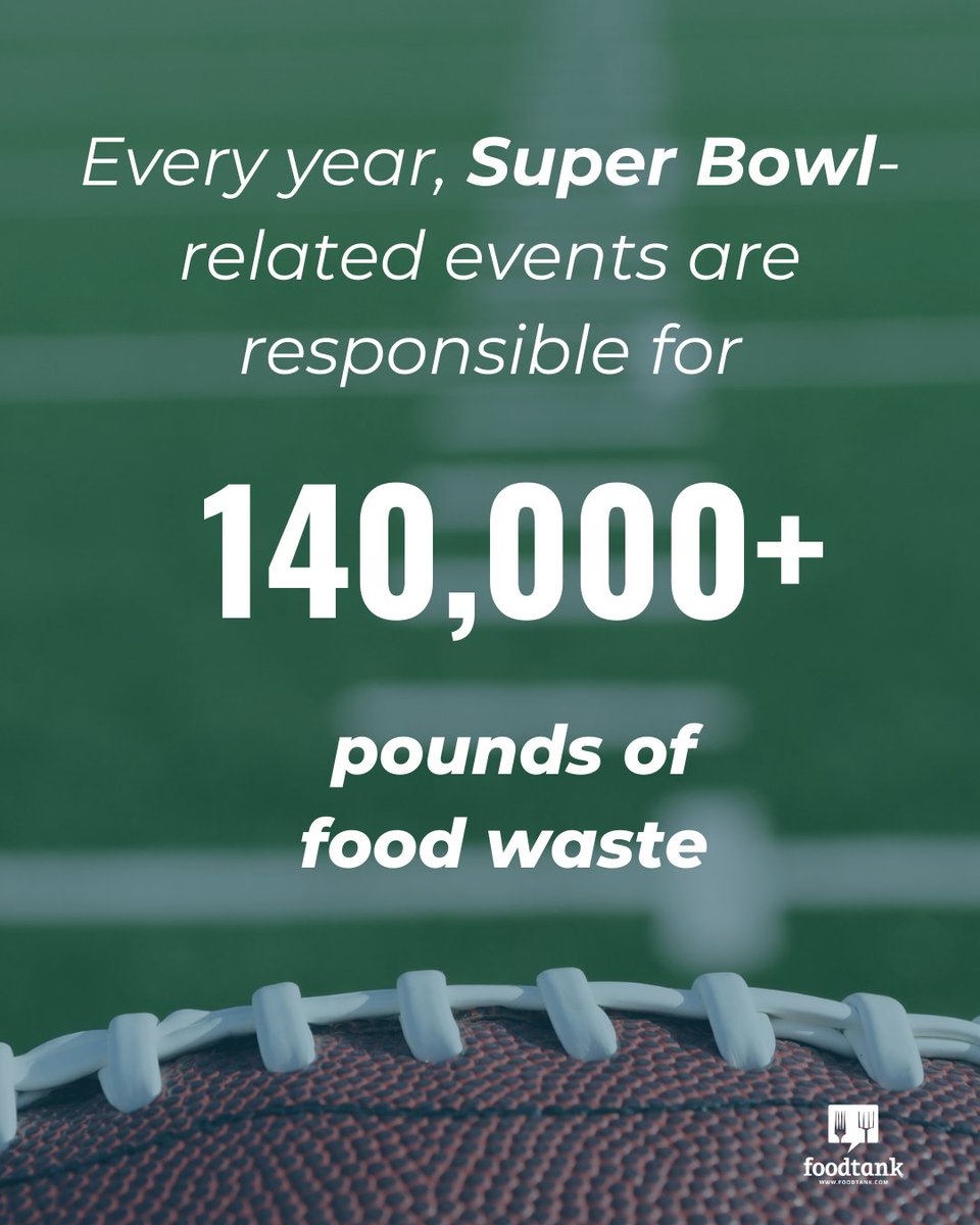 foodtank's tweet photo. Food waste recovery is OUR Super Bowl 🏈🏟️
#NFLGreen https://t.co/ZhDnRtn1cL