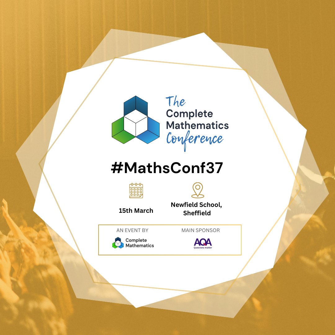 🚀 Exciting News: The #MathsConf Series Just Got Even Better! 🚀 

The countdown is on! ⏳ #MathsConf37 is just 5 weeks away – join us on 15th March for a day of top-tier maths CPD, networking, and inspiration. 🎓✨

🔹 NEW! Bundle Offer – Save £25! 🔹

Plan ahead and secure your