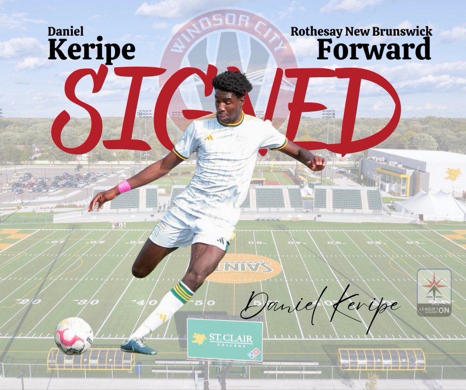 We’re excited to have Daniel Keripe on board in <a href="/L1OMens/">League1 Ontario, Men’s Division 🇨🇦</a> <a href="/WinCityFC1/">WinCityFC</a> Rothesay 👉Windsor! #oneforall <a href="/liuna625/">LiUNA! 625</a>