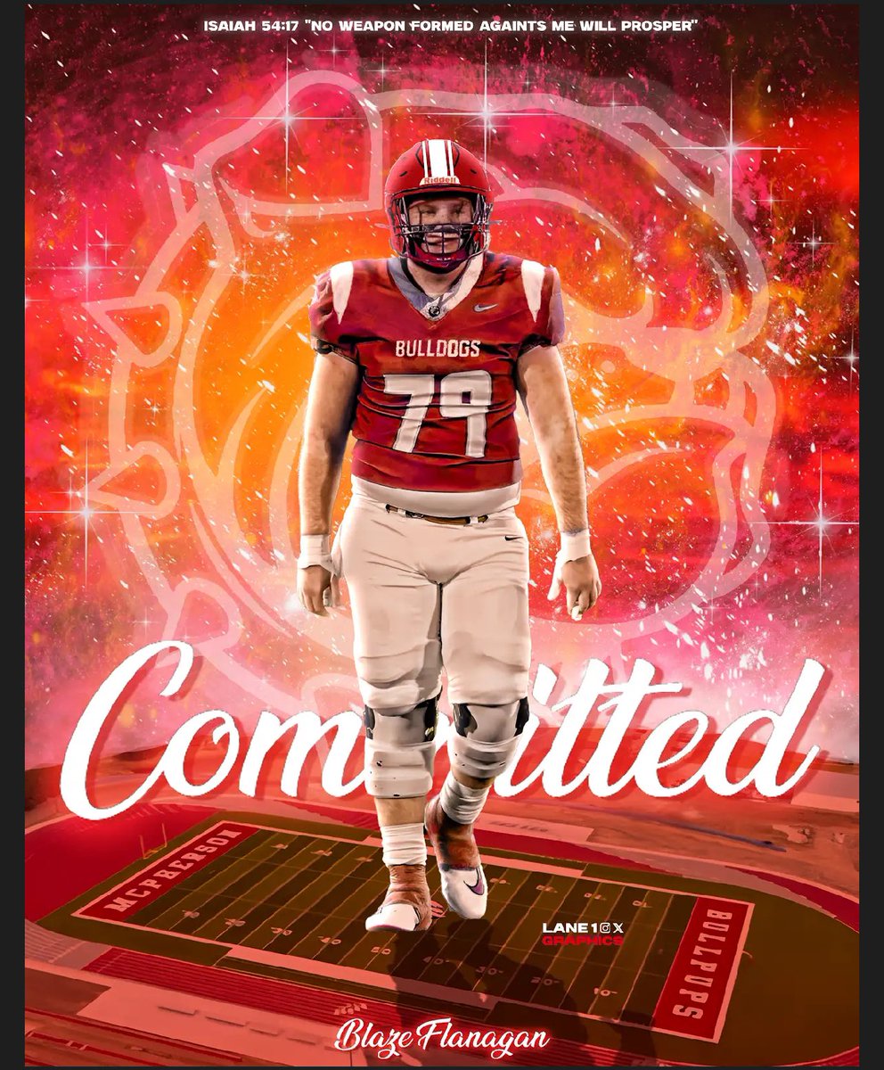 Blaze Flanagan (@blazeflanagan79) on Twitter photo Excited to announce my commitment to McPherson!!
<a href="/CoachJFisc/">Coach Fiscus</a>
<a href="/CoachLeppke/">Mitch Leppke</a>
<a href="/JoshPisik/">Coach Pisik</a>
<a href="/CoachJenk1/">Chris Jenkins</a>
<a href="/CodyStutts/">Cody Stutts</a>
<a href="/sterling__trey/">Tre Sterling</a>
<a href="/Clintanderson_/">Clint Anderson</a>
<a href="/CoachOrtizOL/">Coach Rob Ortiz</a>
<a href="/BayliFlanagan/">Bayli</a>
<a href="/ChrisFlana71627/">Chris Flanagan</a> Excited to announce my commitment to McPherson!!
<a href="/CoachJFisc/">Coach Fiscus</a>
<a href="/CoachLeppke/">Mitch Leppke</a>
<a href="/JoshPisik/">Coach Pisik</a>
<a href="/CoachJenk1/">Chris Jenkins</a>
<a href="/CodyStutts/">Cody Stutts</a>
<a href="/sterling__trey/">Tre Sterling</a>
<a href="/Clintanderson_/">Clint Anderson</a>
<a href="/CoachOrtizOL/">Coach Rob Ortiz</a>
<a href="/BayliFlanagan/">Bayli</a>
<a href="/ChrisFlana71627/">Chris Flanagan</a>