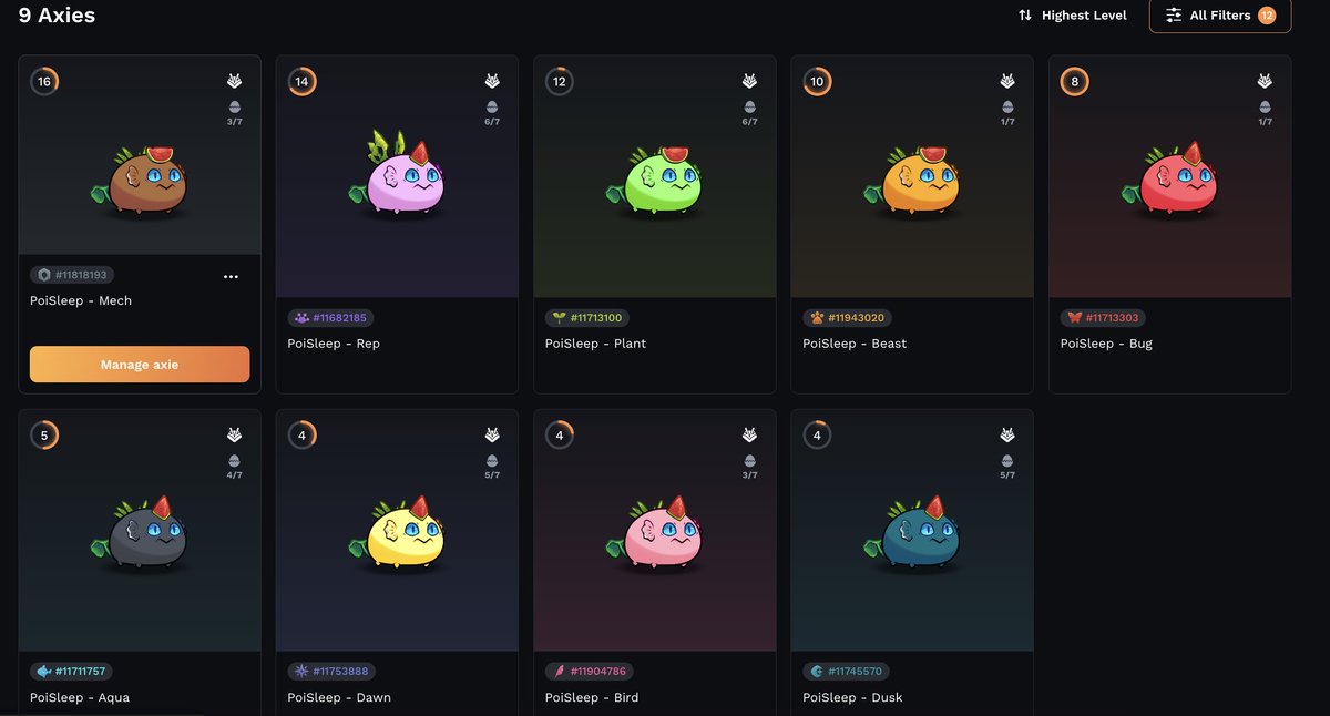 Finally have 1 of each class...if you are a sleep-poison player, this build should hold a special place in your heart <a href="/AxieInfinity/">Axie Infinity</a> <a href="/Jihoz_Axie/">Jihoz.ron</a>
