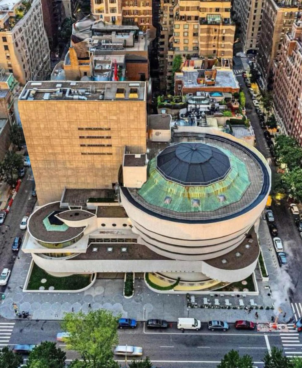 Vista superior del Guggenheim NY de Wright.