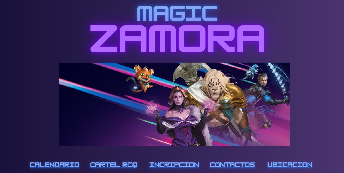 Os queremos presentar una nueva iniciativa que sale desde MagicZamora.
Se trata de una web donde anunciaremos los eventos que habrá cada mes y donde os podréis apuntar para facilitar la gestión de personas asistentes a los eventos.

magiczamora.my.canva.site