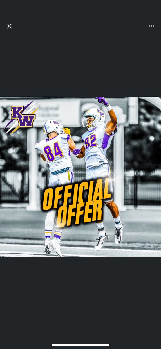 Christian Lora (@chrislora_3) on Twitter photo #AGTG After a great conversation with <a href="/CoachBoomerKWU/">Boomer Cunningham</a> I am blessed to receive another offer from Kansas Wesleyan!!🟣🟡 <a href="/MoneyBaggWo_/">Sewo Olonilua</a> <a href="/scottelliott67/">Scott Elliott</a> <a href="/KPark_Football/">PARK FOOTBALL</a> #AGTG After a great conversation with <a href="/CoachBoomerKWU/">Boomer Cunningham</a> I am blessed to receive another offer from Kansas Wesleyan!!🟣🟡 <a href="/MoneyBaggWo_/">Sewo Olonilua</a> <a href="/scottelliott67/">Scott Elliott</a> <a href="/KPark_Football/">PARK FOOTBALL</a>