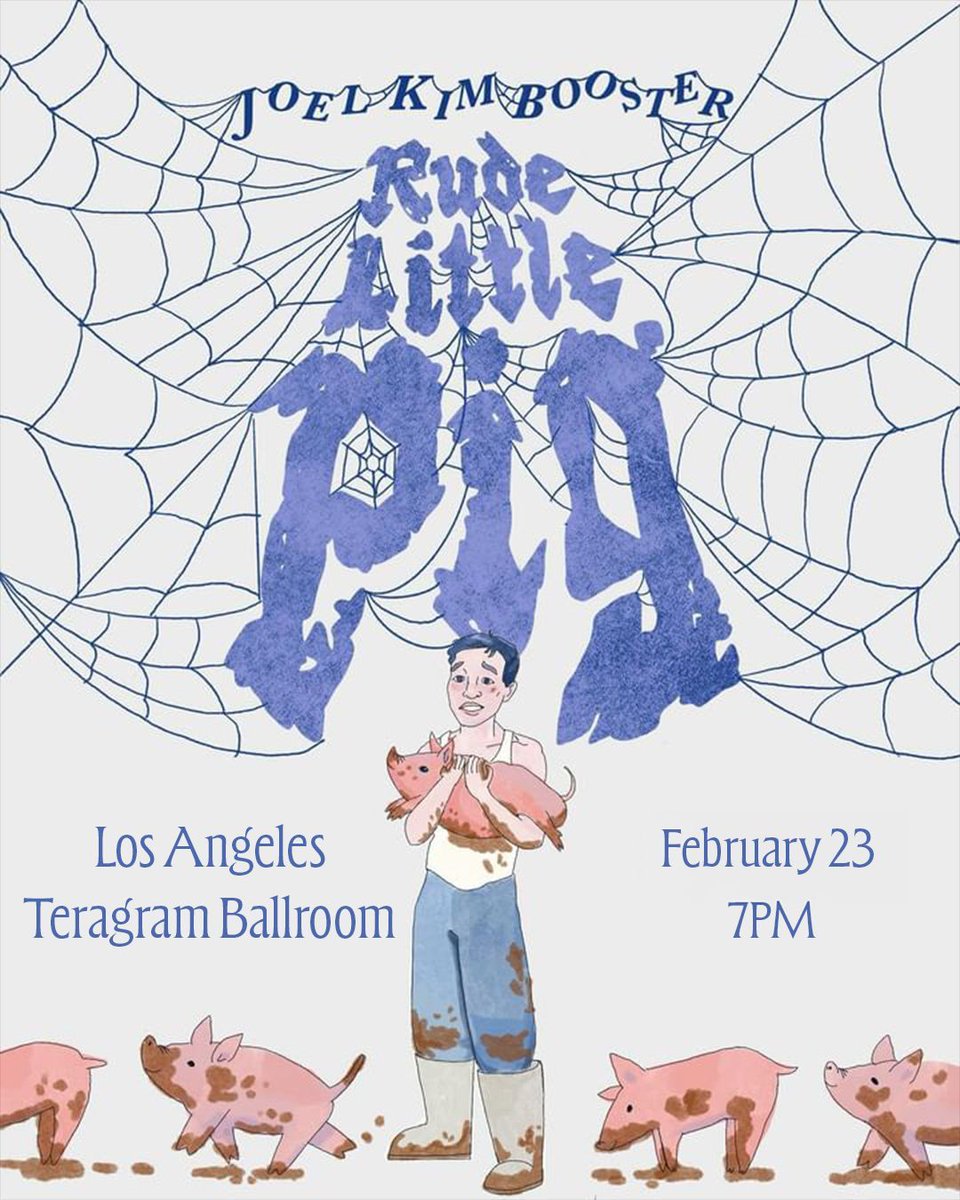 Teragram Ballroom (@teragramla) on Twitter photo By popular demand <a href="/ihatejoelkim/">Joel Kim Booster</a> will be performing LIVE in Los Angeles at the Teragram Ballroom February 23rd during the Rude Little Pig Tour! 🕸️
Tickets on sale now - link in bio 🔗 🐖
#joelkimbooster #rudelittlepig #mississipistudios #teragramballroom #comedy #localcomedy By popular demand <a href="/ihatejoelkim/">Joel Kim Booster</a> will be performing LIVE in Los Angeles at the Teragram Ballroom February 23rd during the Rude Little Pig Tour! 🕸️
Tickets on sale now - link in bio 🔗 🐖
#joelkimbooster #rudelittlepig #mississipistudios #teragramballroom #comedy #localcomedy