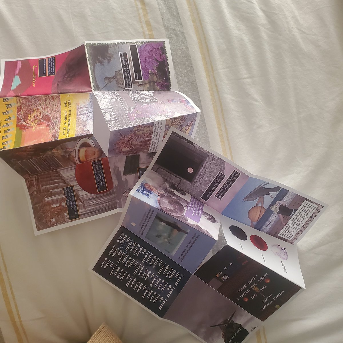 if you donate $15 or more, or set up recurring donations of $5 or more, I will send you two mini-poemzines 🎶