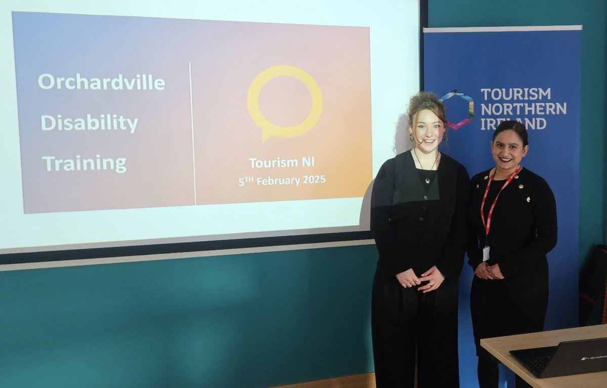 Big thanks to <a href="/NITouristBoard/">Tourism NI</a> for the opportunity to deliver disability awareness training today! Inclusion starts with understanding &amp; we’re proud to support workplaces on this journey.
Want to learn more? Contact Amanda.boyle@orchardville.com
#WeAreOrchardville #Inclusion