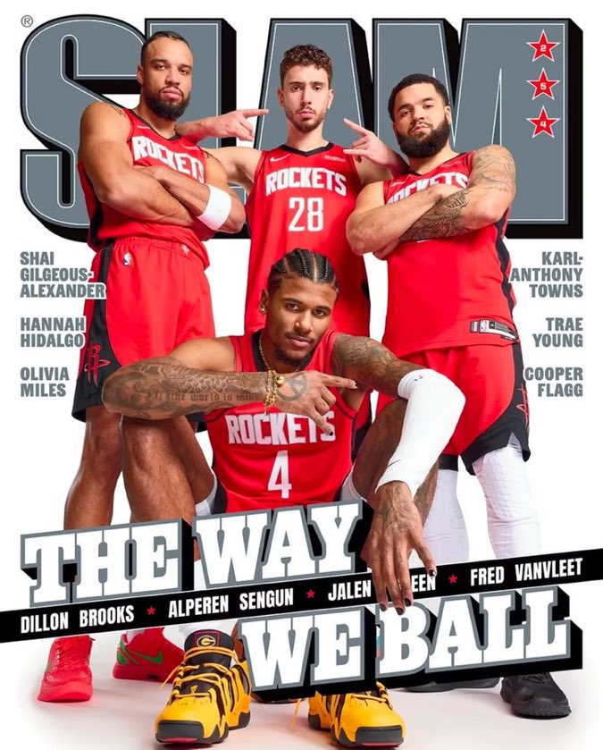 Les Rockets en cover de SLAM 🚀👀

Quel plaisir de revoir Houston sous la lumière 🥹