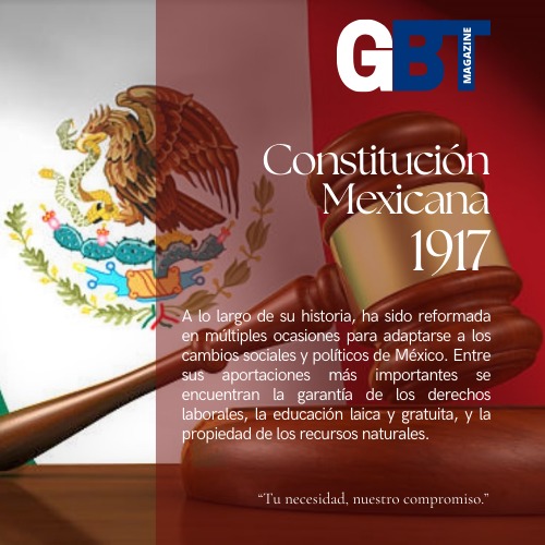 🗣️ UN DÍA COMO HOY| Conmemoramos 108 aniversario de la constitución mexicana. #ConoceMásDeElla @GbtMagazine