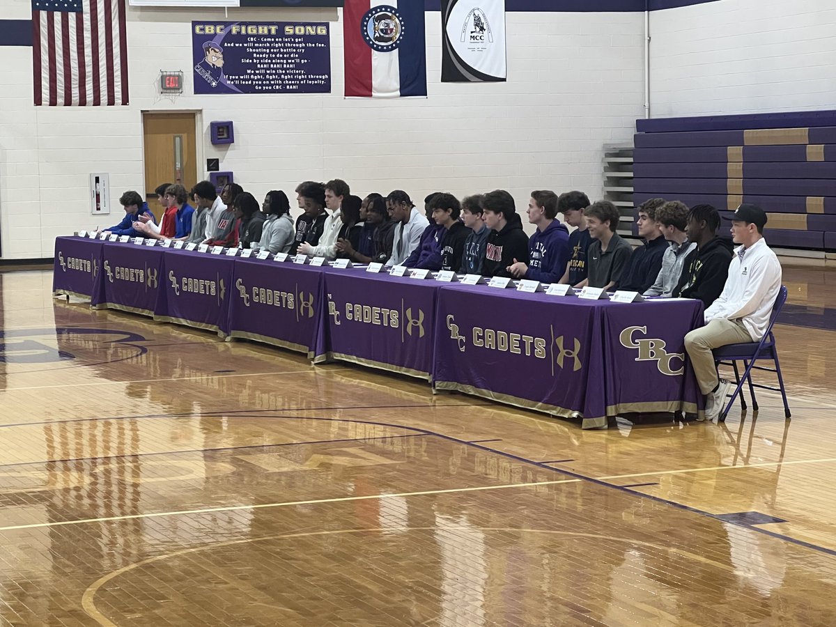 Congratulations to the 30 CBC senior student-athletes who were honored at our Signing Day Ceremony today in the DC Wilcutt Gymnasium. Good luck with the next steps of your journey! #BrothersForLife