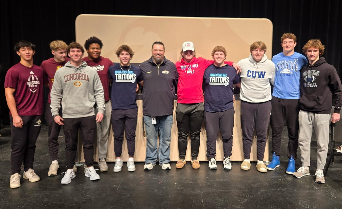 Congratulations to these young men! Proud of you all!

Cameron Begalle, Jack Brandl, Tramaine Davis, MacIntyre Griess, Brady Jenson, Alex Kopetzki (basketball), Jameson Kuznia (baseball), Wyatt Myers (baseball), Tyler Phillips, Owen Schmitz, and Kaleb Weikel!