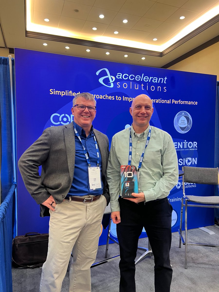acceleranttech's tweet image. Congrats to Keith Anushko, our GoPro Camera winner at CONTE 2025! 🎉

Huge thanks to everyone who visited Booth #203 to connect with our team and explore how we support nuclear workforce training. Stay tuned for more industry insights!

#AccelerantSolutions #CONTE2025…