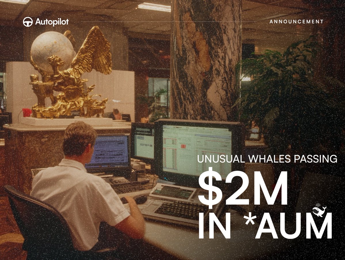 Very cool to see creators starting to use Autopilot to launch their own  strategies In the past month, Unusual Whales has launched - Trump  Inauguration Portfolio - MTG Portfolio - Crypto Balance