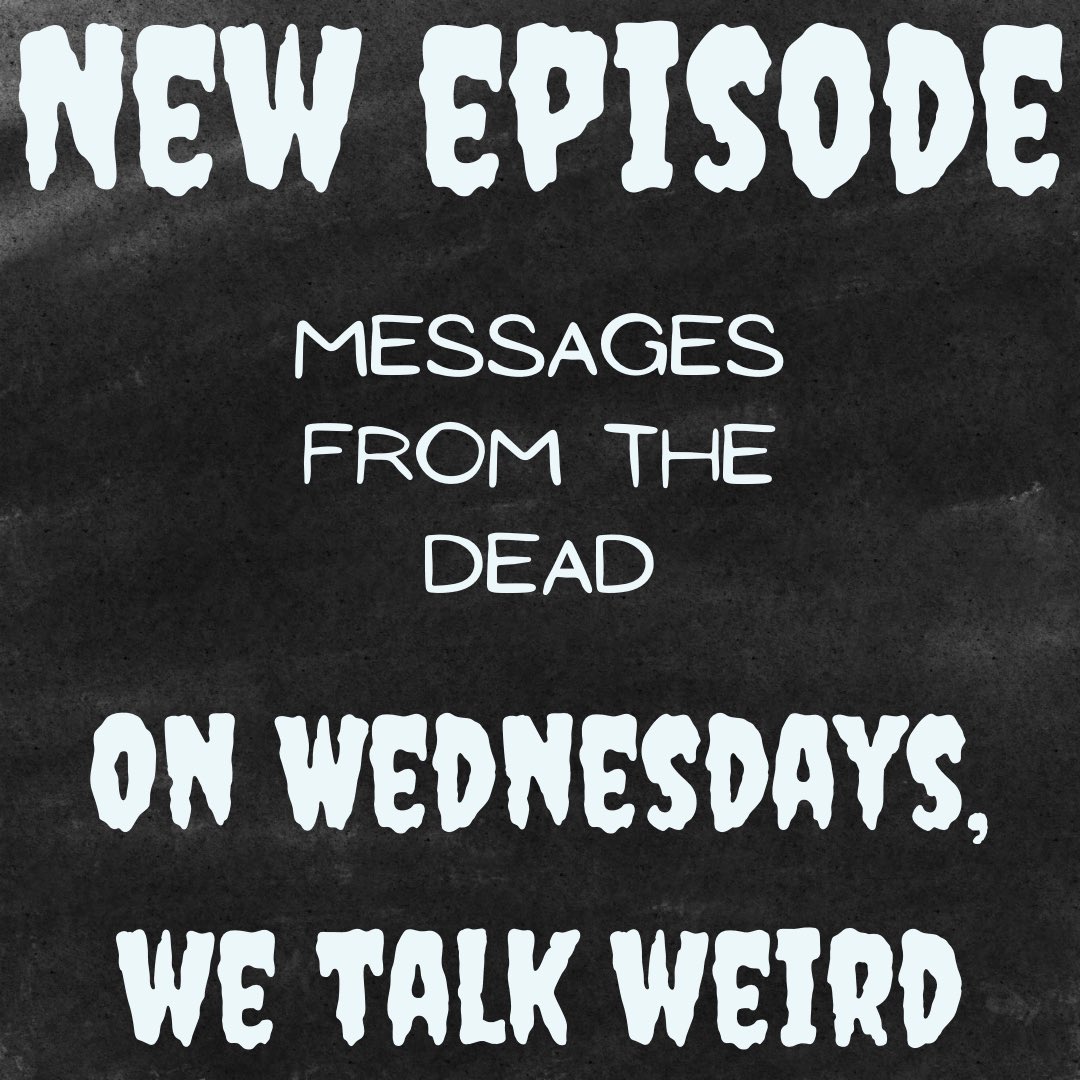 On Wednesdays, We Talk Weird tweet media