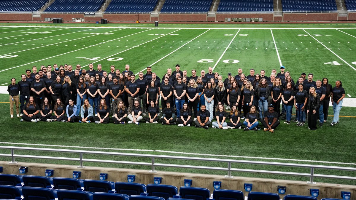 Lions's tweet photo. For National Girls and Women in Sports Day, we celebrate the women of the #Lions: our fans, our staff, and our owners. Today we take the opportunity to recognize the women and girls who are driving the sport forward, because football is for everyone. https://t.co/a9ktGuQ0Dk