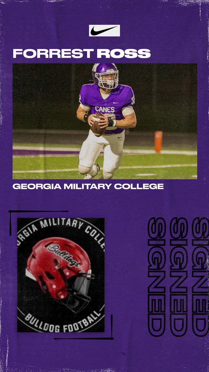 Monroe Area Football (@monroecanesfb) on Twitter photo Congrats to Forrest Ross for signing with Georgia Military College to continue playing Football and further his Education. <a href="/ForrestRossQb/">Forrest Ross</a> Congrats to Forrest Ross for signing with Georgia Military College to continue playing Football and further his Education. <a href="/ForrestRossQb/">Forrest Ross</a>