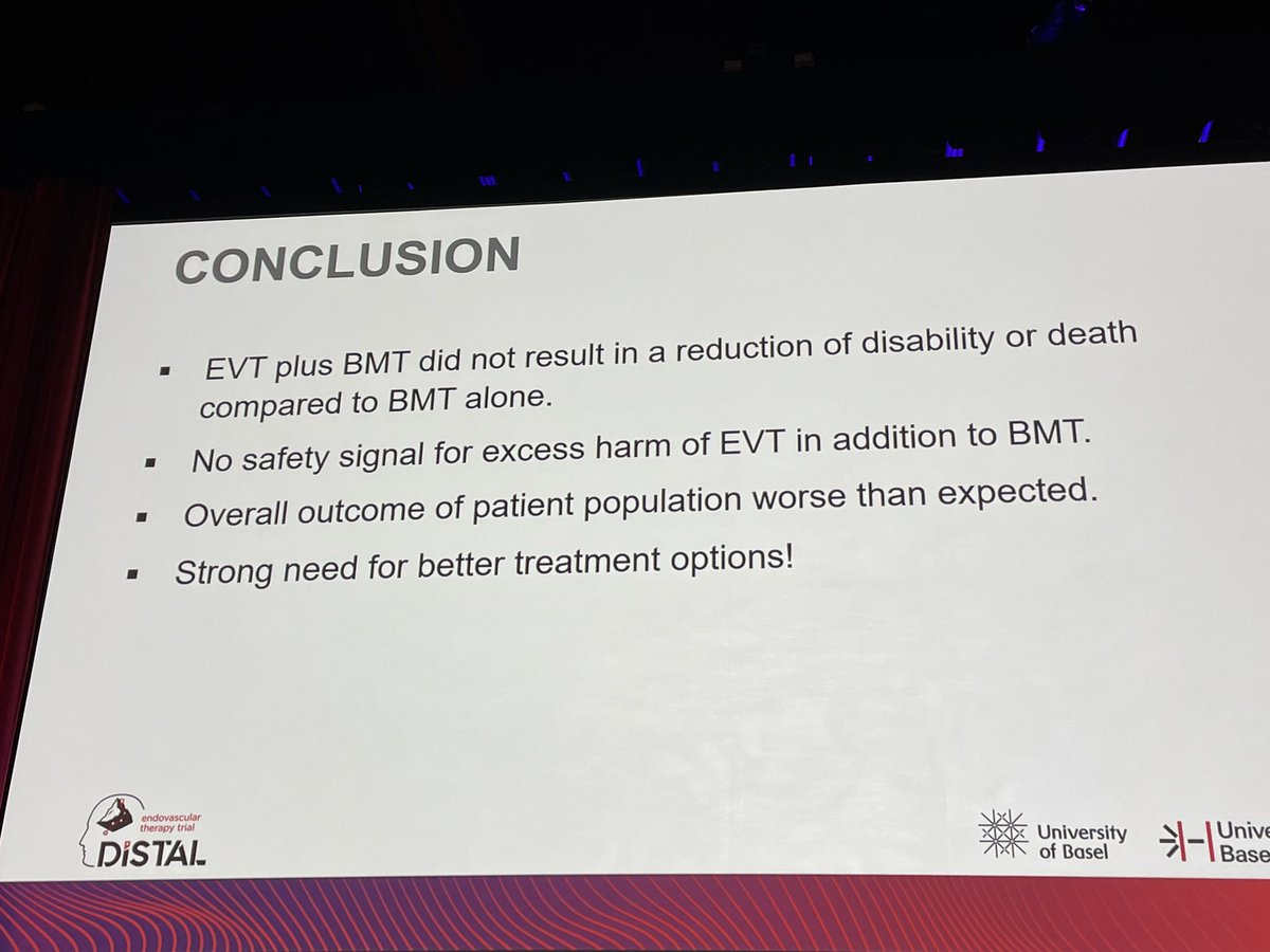 rwregen's tweet image. #DISTAL results for #DMVO #MEVO stroke #EVT by Marios Psychogios @MPeyT1 #ISC25 @AHAScience @StrokeAHA_ASA @SVINJournal @SVINSociety @YNIScommittee @SNISinfo