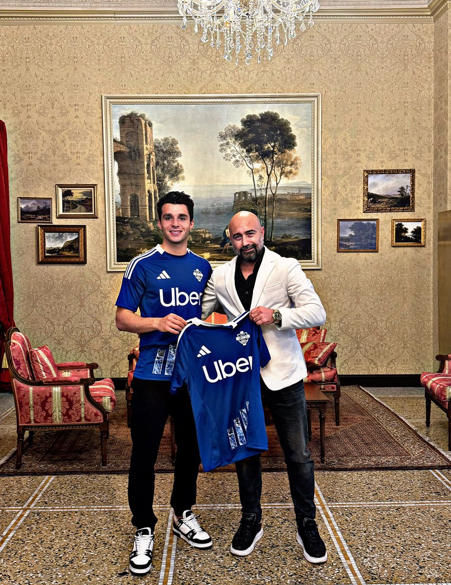 Tountouris's tweet photo. We are happy to conclude a fantastic move for #Douvikas to a club with an extraordinary vision and great ambition. 

@Como_1907 has a project of great magnitude, backed by a strong ownership group determined to make an impact in Italian football. #Como1907 #Prosport https://t.co/LTz1BFszaQ