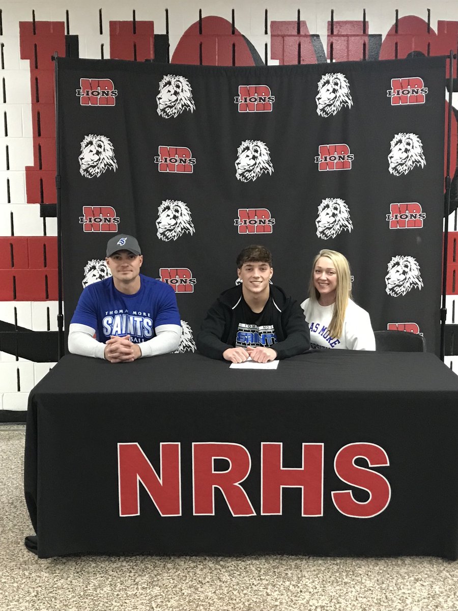 nrhsathletics's tweet image. CONGRATS Silas Jacob and family who signed today to continue his academic and athletic career playing football at Thomas More University