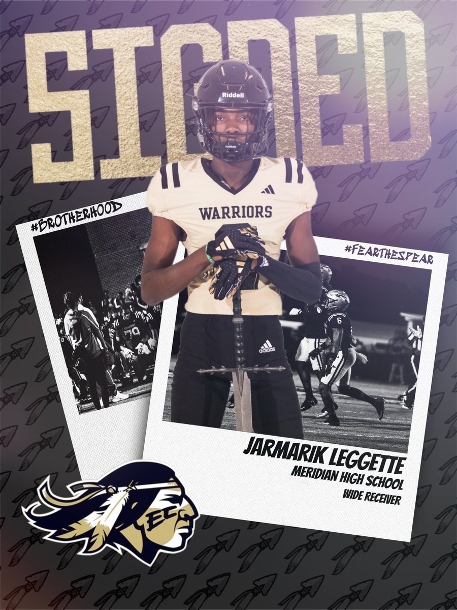 East Central Warrior Football 🏈 (@eccc_football) on Twitter photo A BIG time WR from Meridian High School!!
<a href="/2theproblem/">Jarmarik Leggette</a> has joined the Brotherhood!!
#Brotherhood x #FearTheSpear🪶 A BIG time WR from Meridian High School!!
<a href="/2theproblem/">Jarmarik Leggette</a> has joined the Brotherhood!!
#Brotherhood x #FearTheSpear🪶