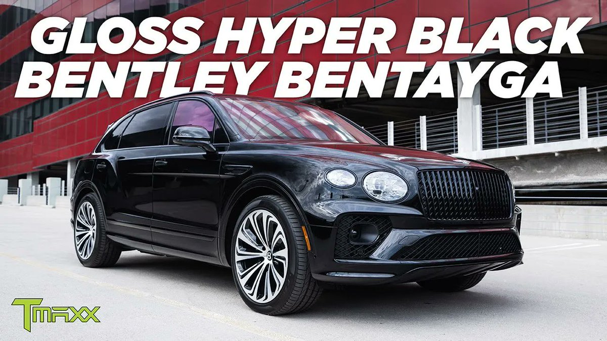 Best of best! <a href="/BentleyMotors/">Bentley Motors</a> #Bentayga gets #TMaxxUSA Gloss Hyper Black Paint Protection Film (PPF)
youtube.com/watch?v=jIP73S…