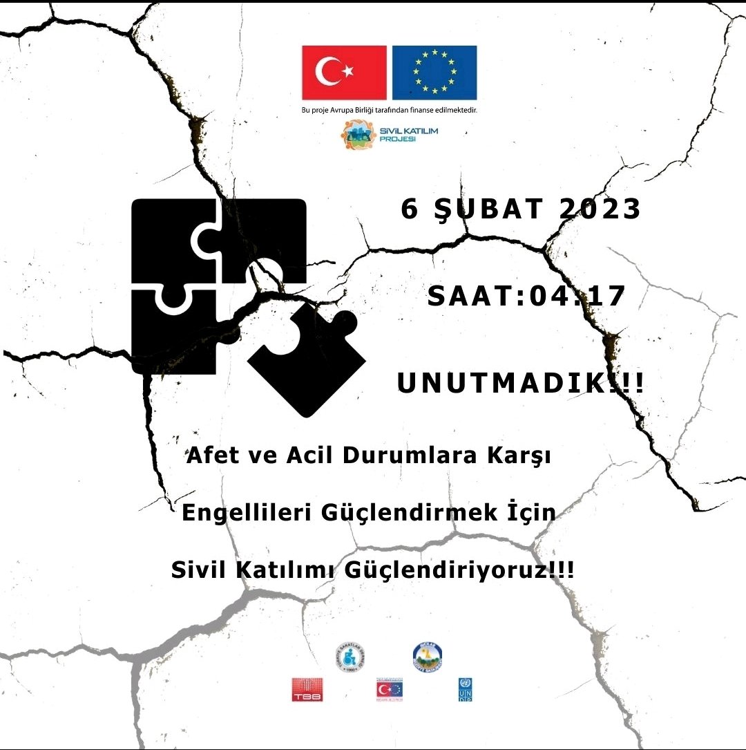 Afet ve Acil Durumlara Karşı engellileri güçlendirmek için Sivil katılımı güçlendiriyor!
#engelsizafet