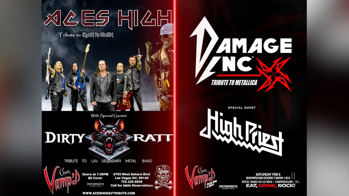 CountsKustoms's tweet photo. Are you ready to rock this weekend?! Join us at @VampdVegas for a great lineup of shows starting tonight! Happy hour at 5pm, show at 7:30pm. Jam with us at @DannyCountKoker famous rock bar in Las Vegas! @CountsKustoms_S #vampd #countskustoms #lasvegas #history #countingcars https://t.co/XgUMLH6WB0