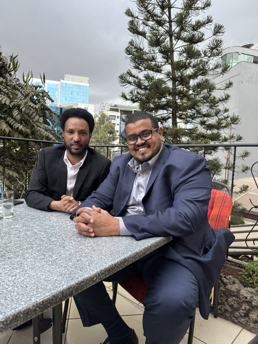 With <a href="/BeyeneGerezghe1/">Beyene Gerezgher</a> relaxing in Addis Ababa after a long day 

Wufuy a true warrior who broke the shackles of #PFDJ turned himself to an influential leader that changed minds of so many youth. 

Main goal of BN to unlock the human potential of Eritrean youth; realize the true