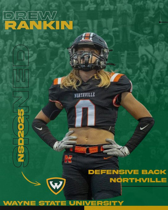 Northville 2025 CB/S/RB Drew Rankin has signed with Wayne State

football.thedzone.com/players/drew-r…

<a href="/DrewRankin8/">Drew Rankin 🌟🌟</a>  <a href="/nville_fb/">Northville Football</a> <a href="/nvilleathletics/">Northville Athletics</a> <a href="/WSUWarriorFB/">Wayne State Football</a>