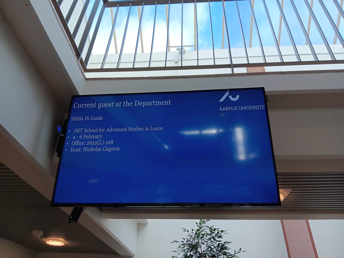 SibillaDG's tweet image. Honored to give a talk today at Aarhus University about my research on the evolution of strategic thinking through feedback. Thank you for the invitation and the engaging discussion! #AcademicTalks #Research #GameTheory @AarhusUni_int @IMTLucca