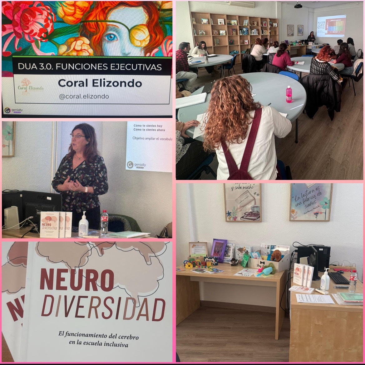 Esta tarde ha tenido lugar la tercera sesión de la actividad formativa “Profundización DUA: Funciones ejecutivas y DUA 3.0” con <a href="/coralelizondo/">Coral Elizondo</a>, en la que nos ha presentado su nuevo libro sobre #neurodiversidad <a href="/DG_IFP/">DG de Innovación y Formación del Profesorado</a> <a href="/EducaAnd/">Consejería Desarrollo Educativo y FP</a>