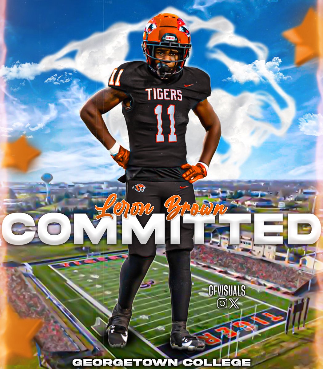 #agtg I’m blessed to announce my commitment to <a href="/Gtown_Football/">Georgetown College Football</a> thank you @CoachK1977 &amp; <a href="/JohnPerin/">John Perin</a> for the opportunity let’s go ❤️