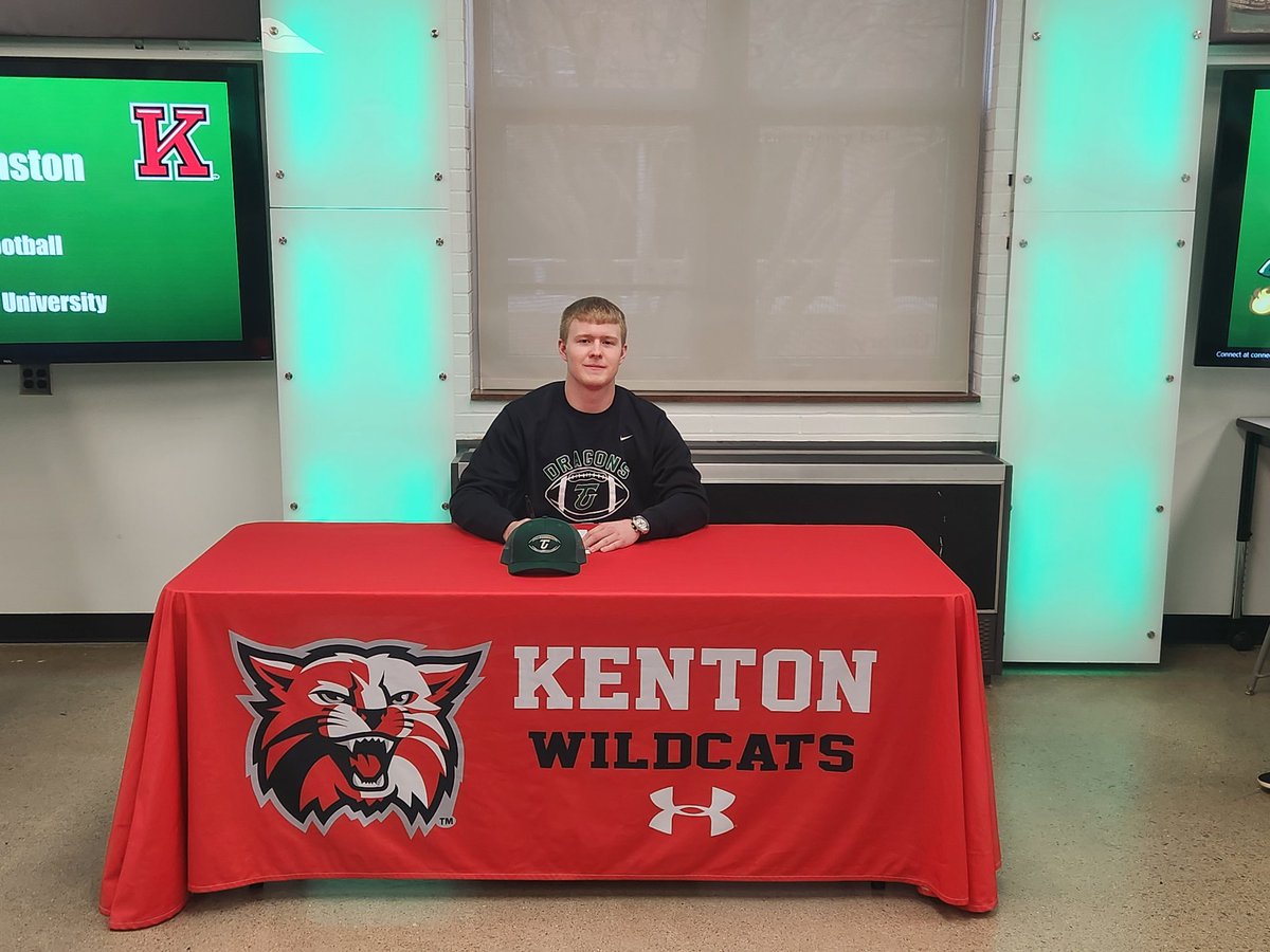 Kenton senior quarterback Korbin Johnston will be playing football at Tiffin University!!

Talented signal-caller that helped the Wildcats have the best offense in the WBL each of the past 2 seasons