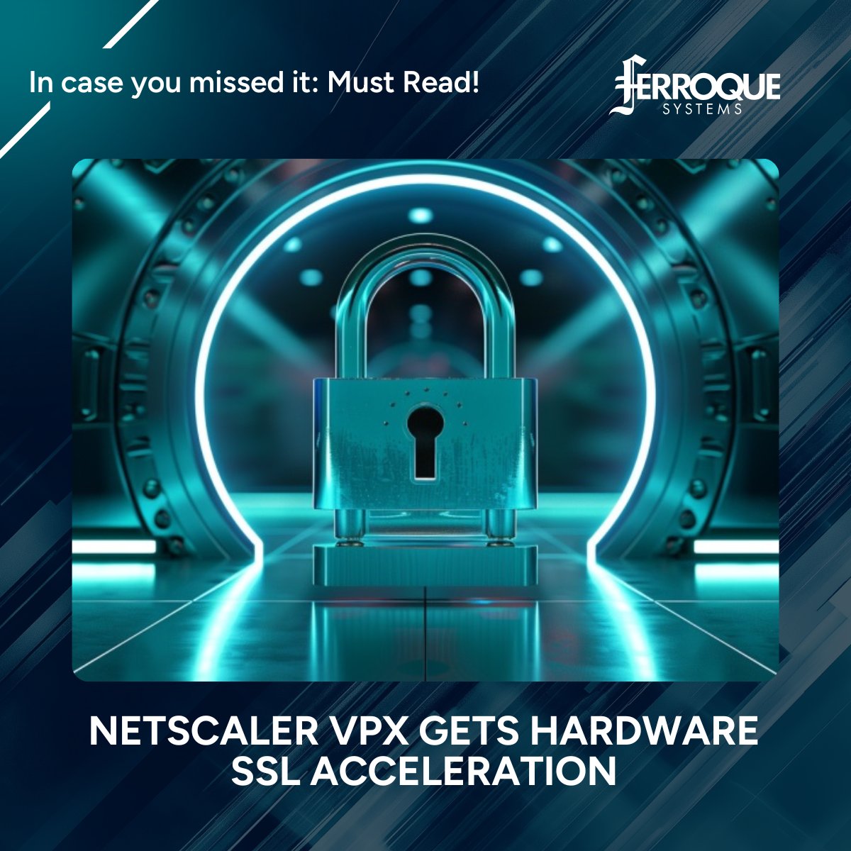FerroqueSystems's tweet image. #NetScaler VPX just got faster! 
With hardware #SSLAcceleration (14.1 build 8.50+), powered by Intel QAT, VPX on VMware ESXi &amp;amp; KVM is now faster &amp;amp; more efficient!  Read more: ferrosys.co/3Q38UML

#Virtualization #CyberSecurity #CloudInfrastructure #FerroqueSystems