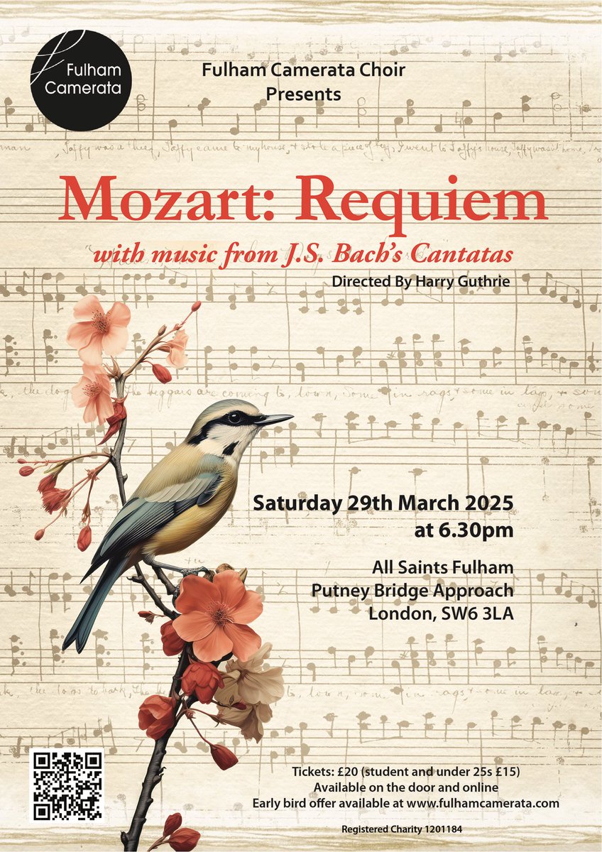 Really looking forward to this from our <a href="/AllSaintsFulham/">All Saints Fulham</a> 
friends over the river !
<a href="/AllSaintsPutney/">All Saints', Parish of Putney</a> 
#MozartRequiem
#LondonChoirs
#SWLondonMusic