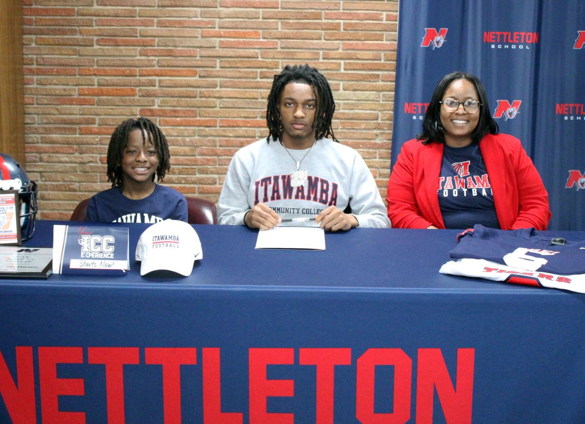 Congrats to Nettleton's Tahj McBride on signing with ICC football!