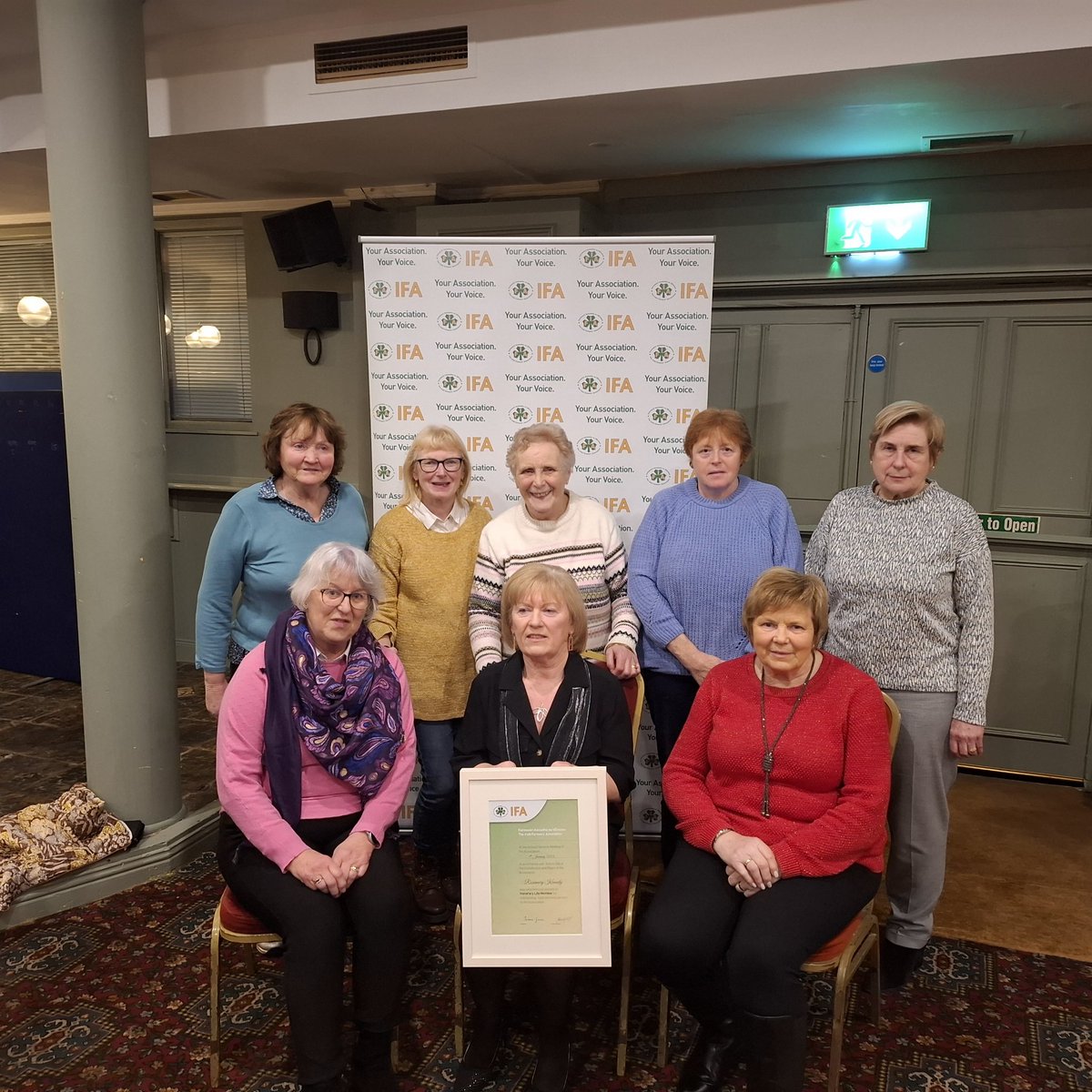 Special evening at the Waterford <a href="/IFAmedia/">Irish Farmers' Association</a> County Executive AGM with Honorary Life Membership being awarded to Rosemary Kennedy from Rathgormack. <a href="/wlrfm/">WLR</a>