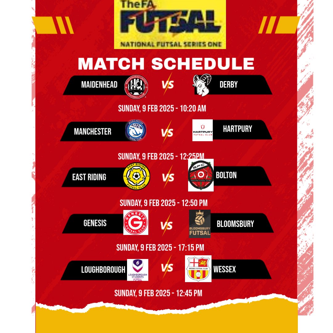 NFSMatchCentre's tweet photo. Our weekend fixtures! #FANFS @FA_NFS https://t.co/a8YZBW71Fh