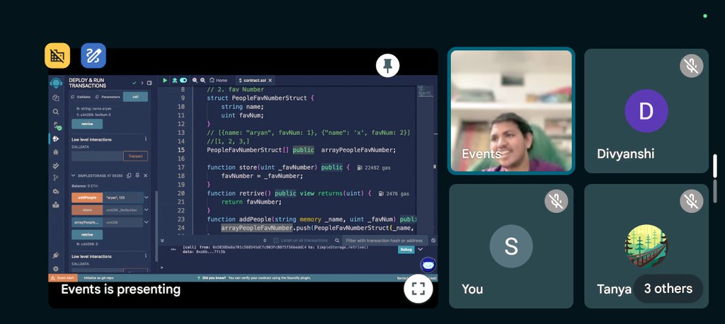 Shubhanshi (Shubha) (@web3_nemo) on Twitter photo Today I deployed a cute little solidity smart contract on Remix at the #SheOnChain workshop by <a href="/riseinweb3/">✨ Rise In</a>.
Felt good revisiting foundations of coding in C/C++ with a guided mentorship by <a href="/neutr0n420/">aryan bramhane</a>!
Looking forward to the next workshop with <a href="/SahityaRoy07/">Sahityaa.nft 🇮🇳</a> <a href="/thebhupii/">Bhupendra Chouhan</a> Today I deployed a cute little solidity smart contract on Remix at the #SheOnChain workshop by <a href="/riseinweb3/">✨ Rise In</a>.
Felt good revisiting foundations of coding in C/C++ with a guided mentorship by <a href="/neutr0n420/">aryan bramhane</a>!
Looking forward to the next workshop with <a href="/SahityaRoy07/">Sahityaa.nft 🇮🇳</a> <a href="/thebhupii/">Bhupendra Chouhan</a>