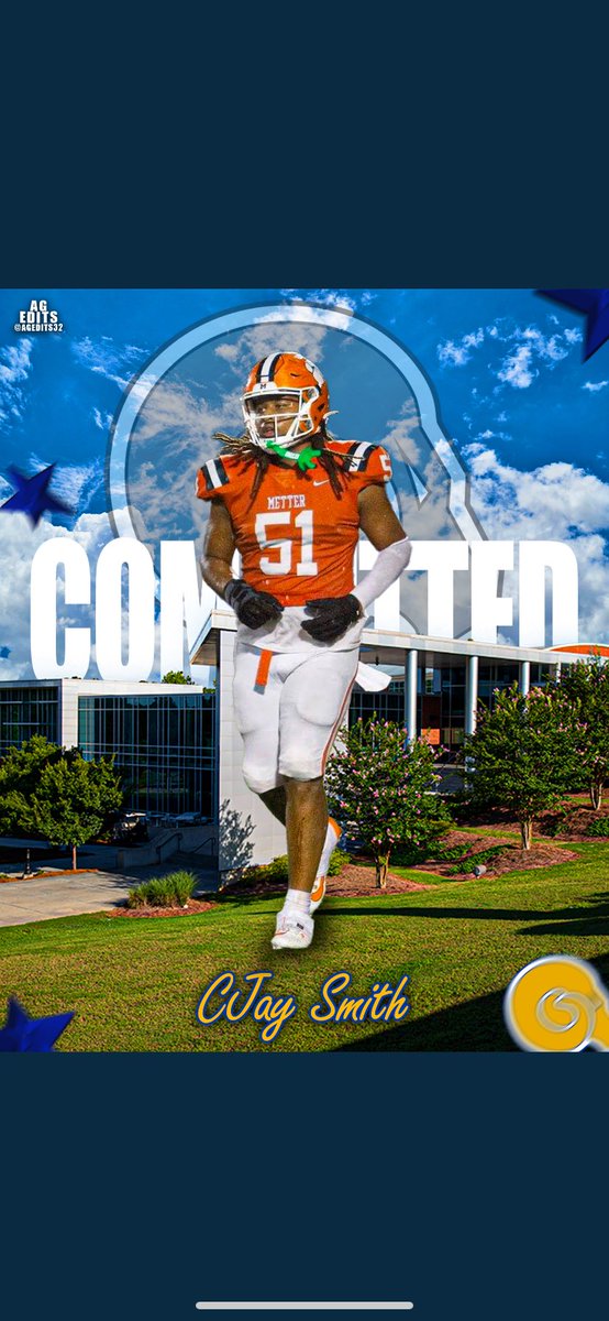 CJAY Smith (@cjaysmith5) on Twitter photo Officially committed 🟡🔵 <a href="/ASUGoldenRamsFB/">Albany State Football</a> @CoachWesASU <a href="/MetterFootball/">Metter Tiger Football</a> #Ramily Officially committed 🟡🔵 <a href="/ASUGoldenRamsFB/">Albany State Football</a> @CoachWesASU <a href="/MetterFootball/">Metter Tiger Football</a> #Ramily