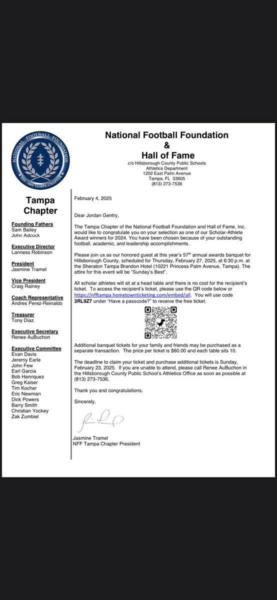 jordan gentry (@jordanng_5) on Twitter photo I would like to take a moment and thank the <a href="/NffTampa/">NFF Tampa Chapter</a> chapter for recognizing me as a top scholar-athlete in Hillsborough county! Thank you for your recognition and consideration!
<a href="/FreedomFBTampa/">Freedom Football</a> <a href="/HeadCoachP/">Ron Perisee 🏈</a> <a href="/CoachBarker813/">Alan Barker</a> <a href="/TheFHSPatriots/">Freedom High School, Tampa</a> I would like to take a moment and thank the <a href="/NffTampa/">NFF Tampa Chapter</a> chapter for recognizing me as a top scholar-athlete in Hillsborough county! Thank you for your recognition and consideration!
<a href="/FreedomFBTampa/">Freedom Football</a> <a href="/HeadCoachP/">Ron Perisee 🏈</a> <a href="/CoachBarker813/">Alan Barker</a> <a href="/TheFHSPatriots/">Freedom High School, Tampa</a>