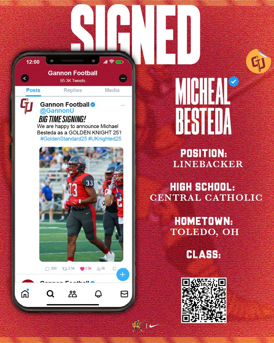 Welcome Mike Besteda to the Golden Knight family class of 25’! #GoldenStandard25 #Uknighted25 #NSD25