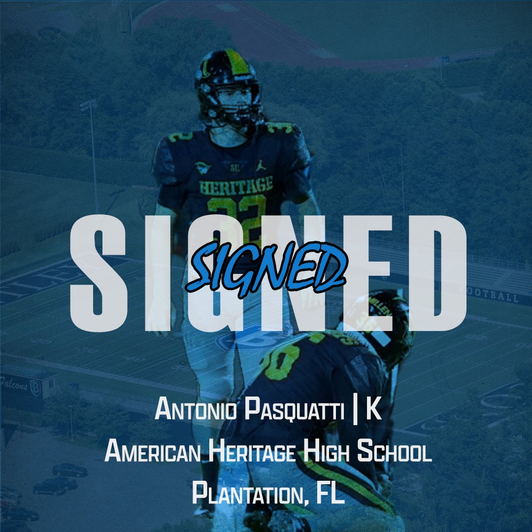 ✍️𝓢𝓲𝓰𝓷𝓮𝓭!

Antonio Pasquatti |<a href="/APasquatti32/">Antonio Pasquatti</a> 
🔵 American Heritage (FL)
⚪️ Specialist
#FLIGHT | #NSD25