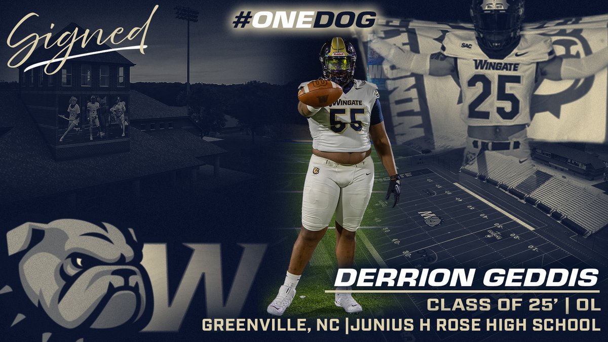 Signed✍️

Welcome to the Wingate Bulldogs family Derrion! <a href="/DerrionGeddis/">Derrion Geddis (‘25)</a> 
#ONEDOG