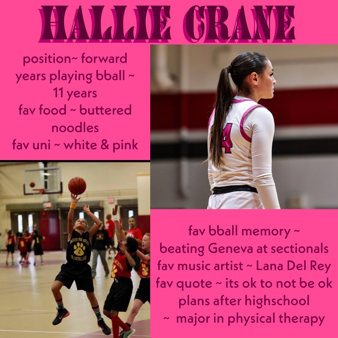 Senior Spotlight: Hallie Crane #24