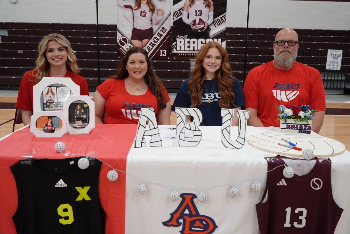 Larissa Liska (@larissaliska) on Twitter photo Congratulations to <a href="/SintonISD/">Sinton ISD</a>’s 5 seniors on signing their college contracts! #RecruitTheCoast
🏈 Jacoby James at <a href="/JavelinaFB/">TAMUK Javelina Football</a>
🏈 Jonah James at <a href="/JavelinaSports/">Javelina Athletics</a>
🏈 Rhyzaya Rodriguez at <a href="/McMURRYFOOTBALL/">McMURRY FOOTBALL</a>
🏃🏽♀️ Kaylen Serrano at <a href="/tlu_track/">TLU Track & Field/CC</a>
🏐 Krista Reagan at Arlington Baptist Congratulations to <a href="/SintonISD/">Sinton ISD</a>’s 5 seniors on signing their college contracts! #RecruitTheCoast
🏈 Jacoby James at <a href="/JavelinaFB/">TAMUK Javelina Football</a>
🏈 Jonah James at <a href="/JavelinaSports/">Javelina Athletics</a>
🏈 Rhyzaya Rodriguez at <a href="/McMURRYFOOTBALL/">McMURRY FOOTBALL</a>
🏃🏽♀️ Kaylen Serrano at <a href="/tlu_track/">TLU Track & Field/CC</a>
🏐 Krista Reagan at Arlington Baptist
