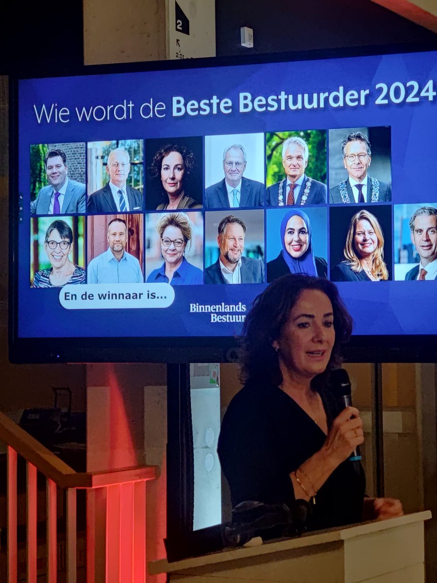 De beste bestuurder van 2024 is geworden... burgemeester Femke Halsema van Amsterdam!