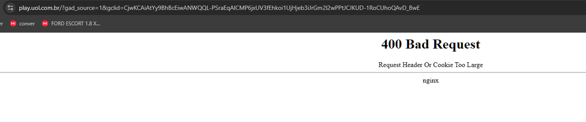 Alo <a href="/UOL/">UOL</a> assinei esse uol play e da erro 400.